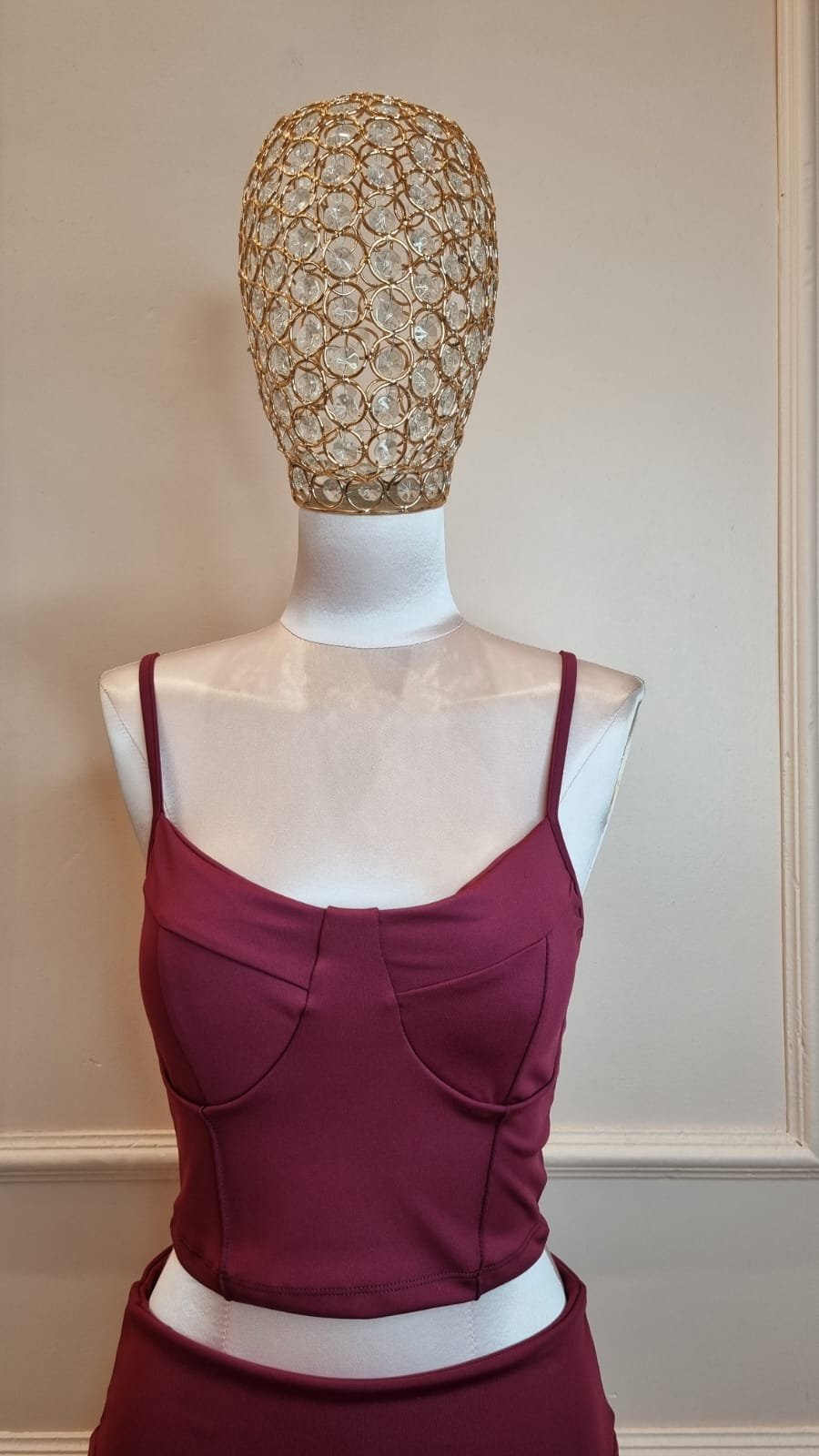 Top microfibra con push up