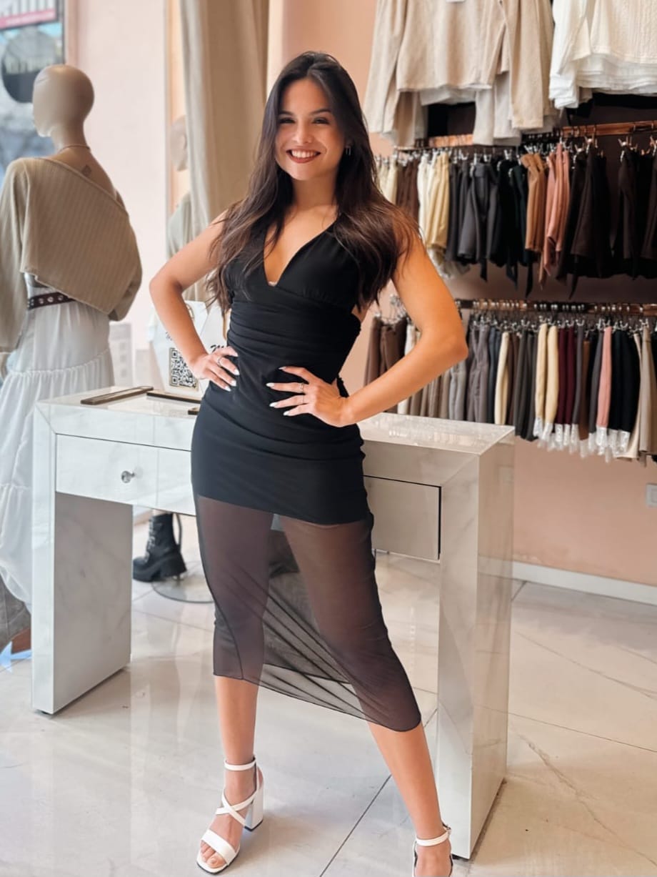 Vestido frunces