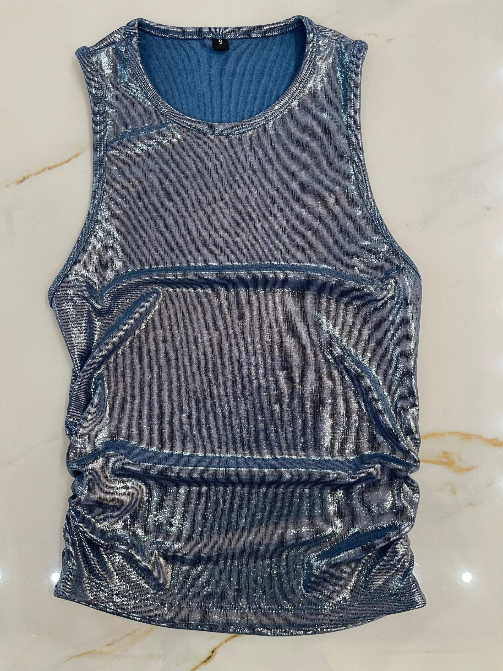 MUSCULOSA FFRUNCES METALIZADA
