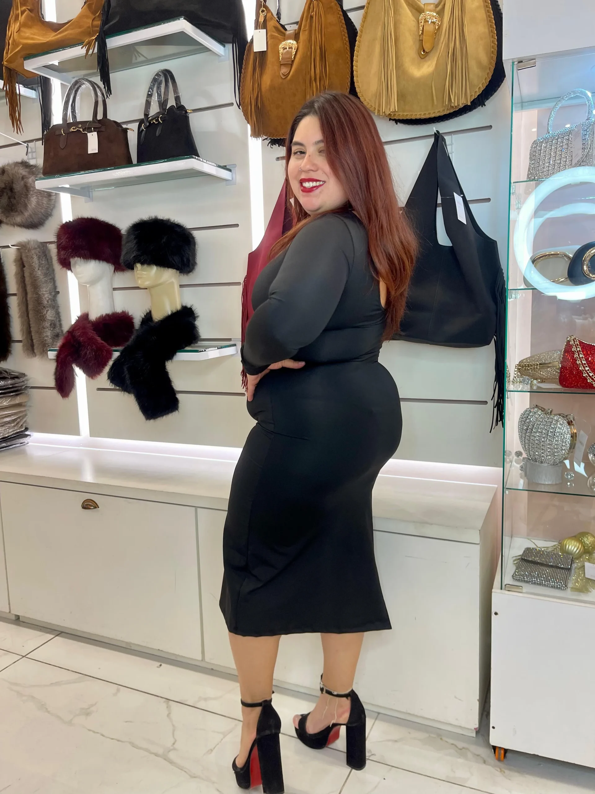 Alternative view of VESTIDO MIDI ABERTURA