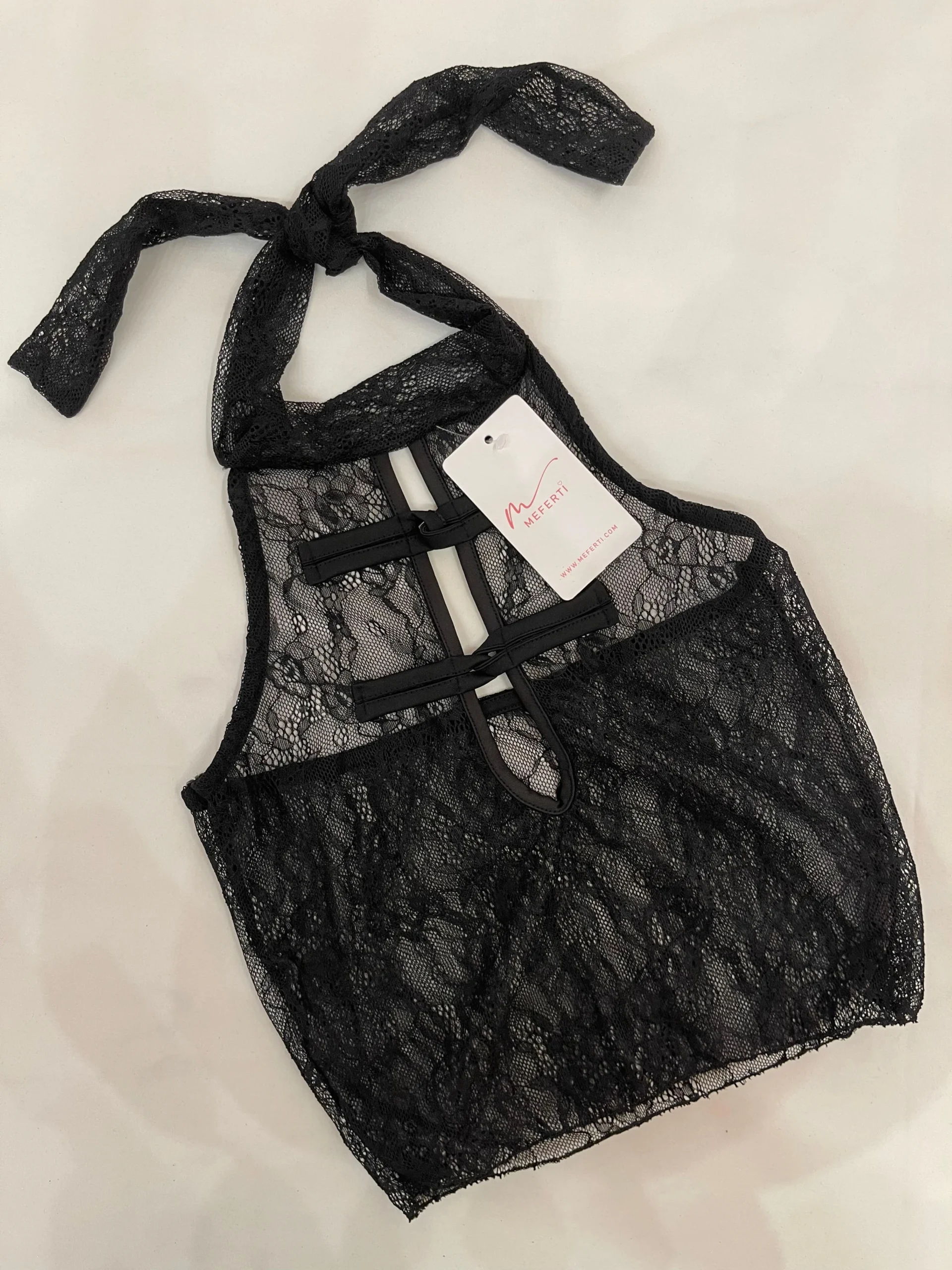HALTER ASIÁTICO ENCAJE