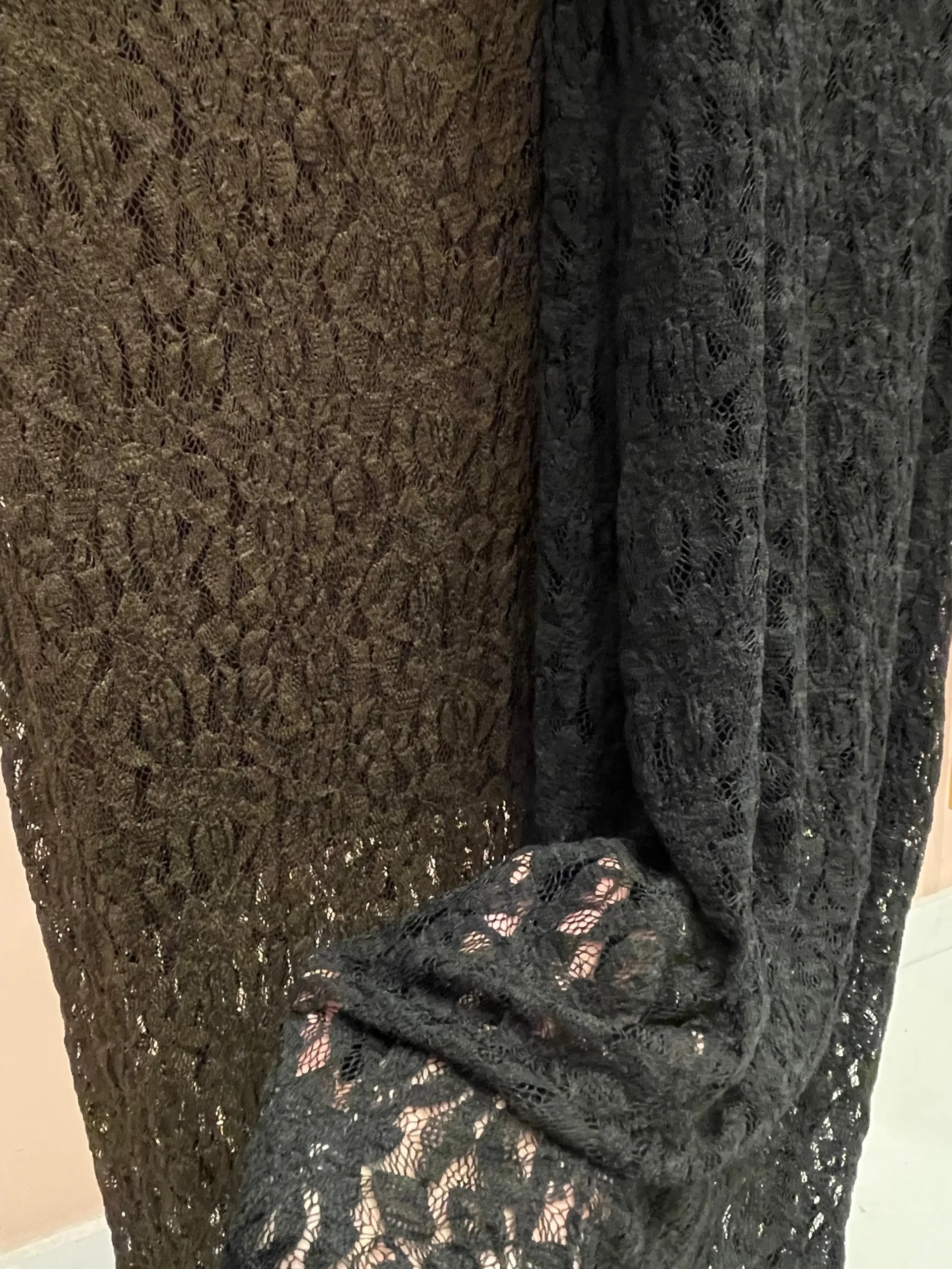 Alternative view of VESTIDO BÁSICO ENCAJE