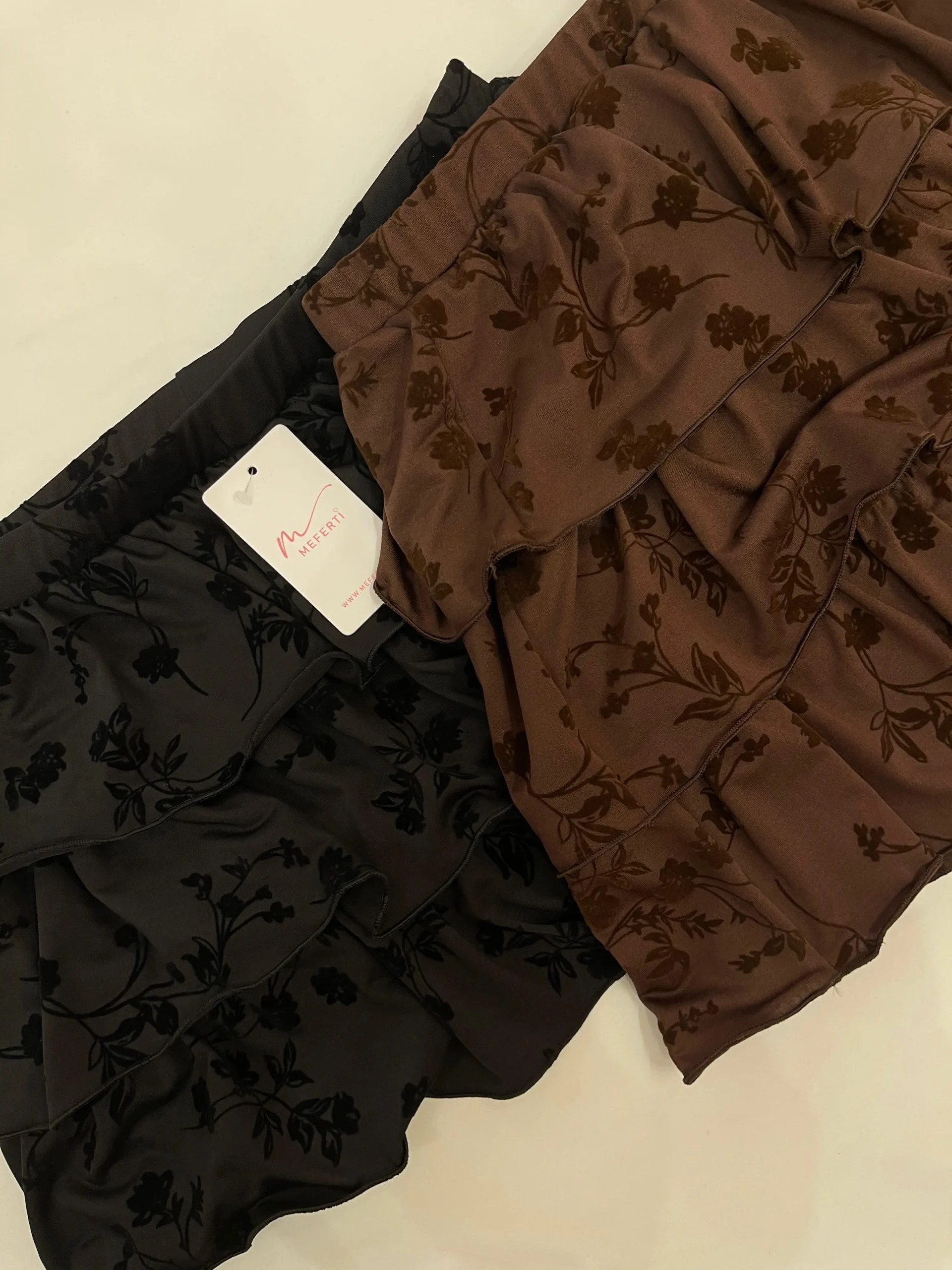 POLLERA VOLADOS FLORES