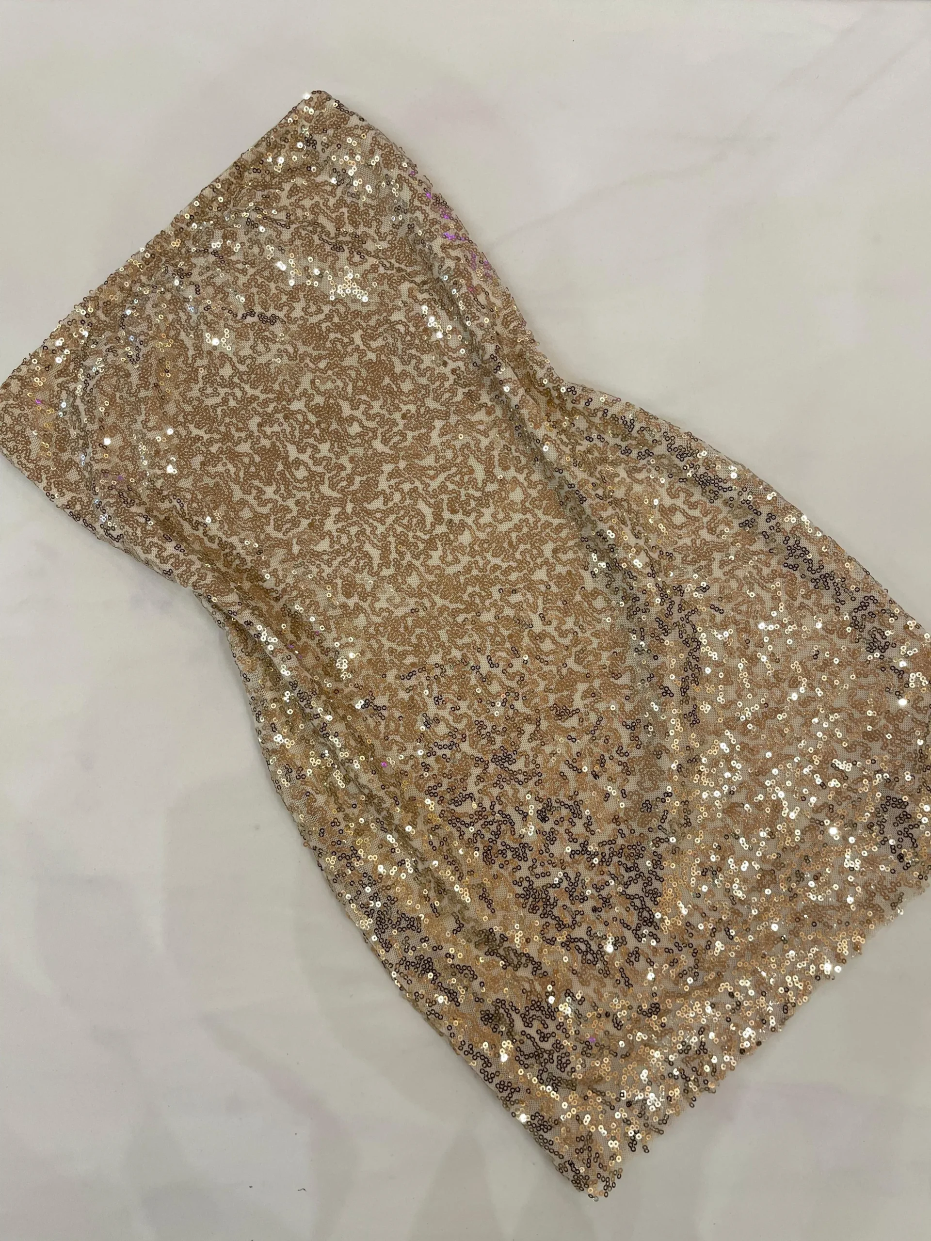 Alternative view of VESTIDO STRAPLESS LENTEJUELAS