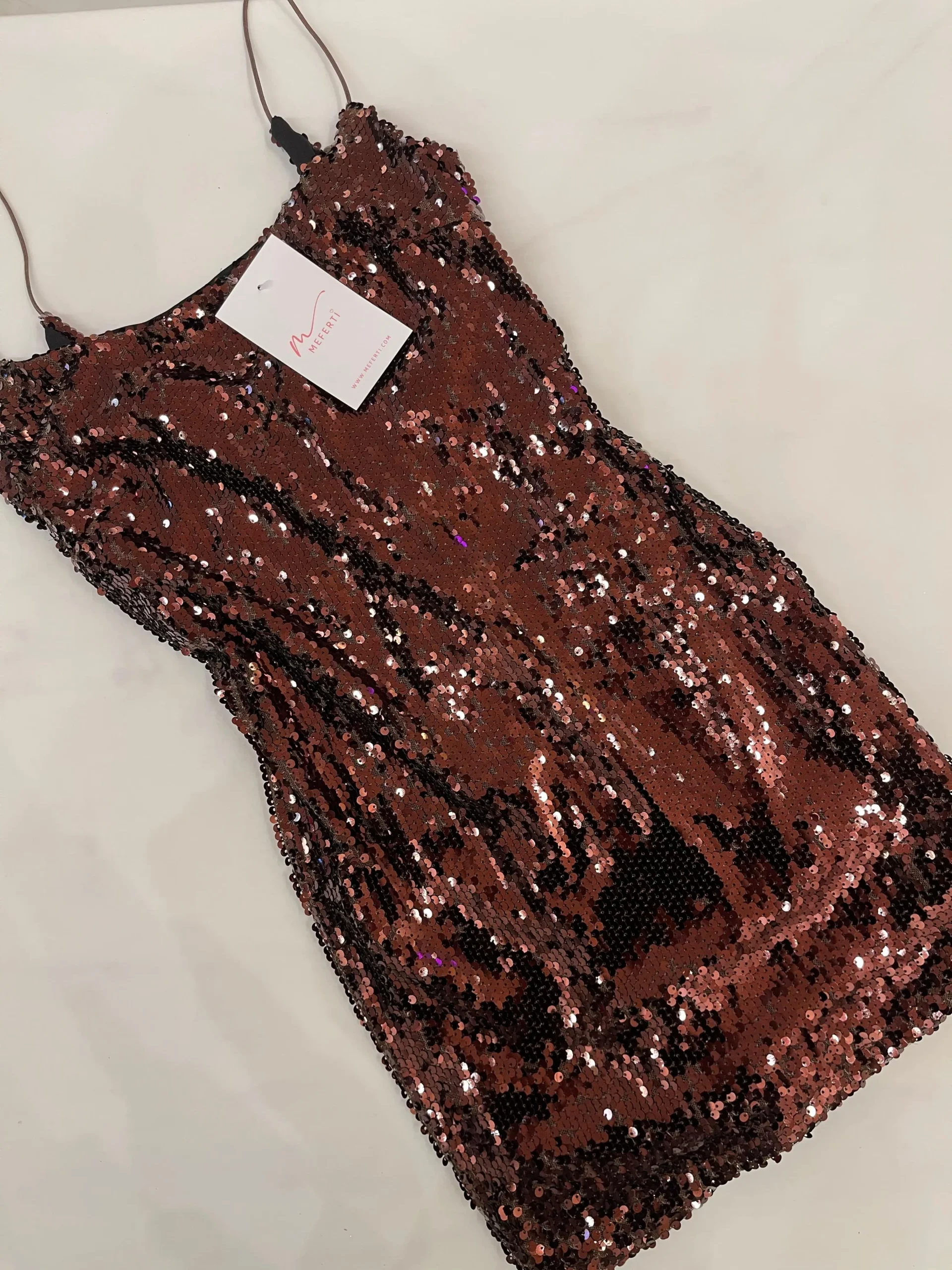 Alternative view of VESTIDO TIRAS LENTEJUELAS